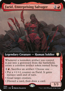 Farid, Enterprising Salvager (Extended Art) [The Brothers' War Commander]