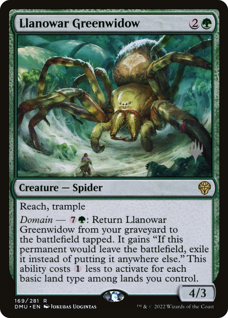 Llanowar Greenwidow (Promo Pack) [Dominaria United Promos]