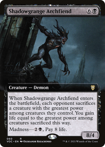 Shadowgrange Archfiend (Extended) [Innistrad: Crimson Vow Commander]