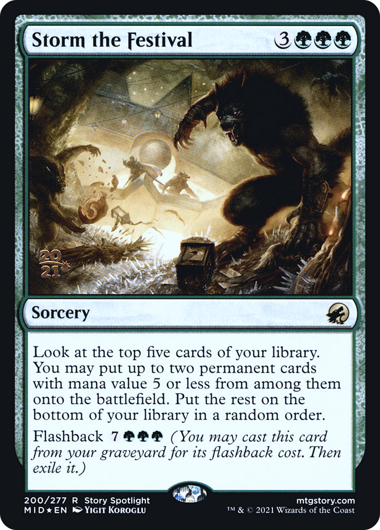 Storm the Festival [Innistrad: Midnight Hunt Prerelease Promos]