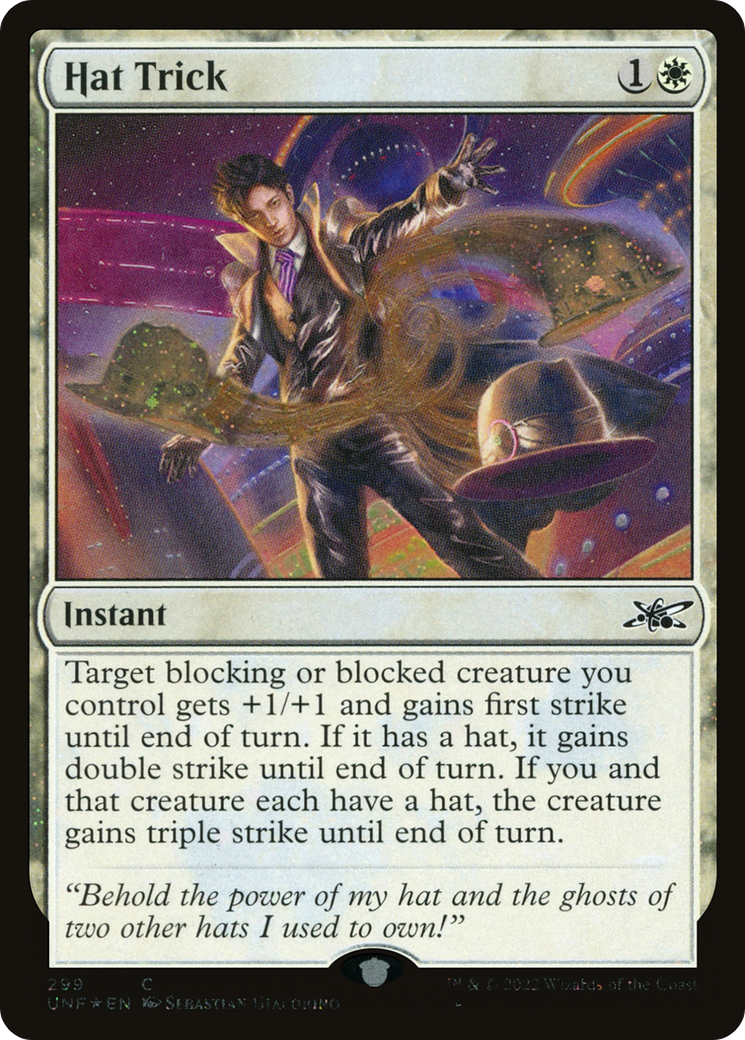 Hat Trick (Galaxy Foil) [Unfinity]