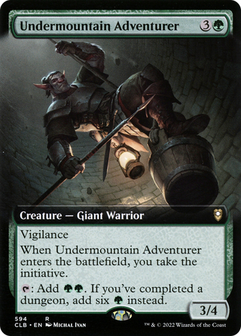 Undermountain Adventurer (Extended Art) [Commander Legends: Battle for Baldur's Gate]