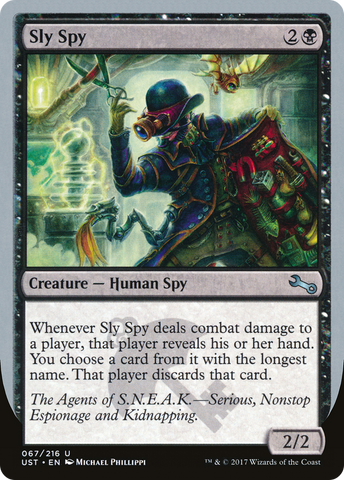 Sly Spy ("Serious, Nonstop Espionage and Kidnapping") [Unstable]