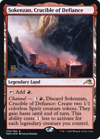 Sokenzan, Crucible of Defiance [Kamigawa: Neon Dynasty Prerelease Promos]