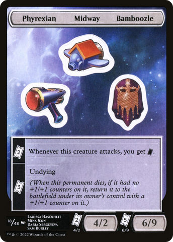 Phyrexian Midway Bamboozle [Unfinity Stickers]