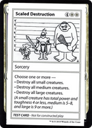 Scaled Destruction (2021 Edition) [Mystery Booster Playtest Cards]