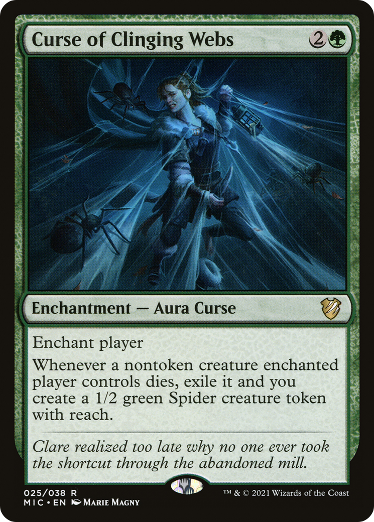 Curse of Clinging Webs [Innistrad: Midnight Hunt Commander]