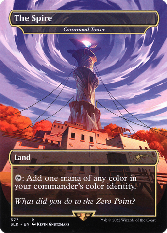 Command Tower - The Spire (Borderless) [Secret Lair Drop Promos]