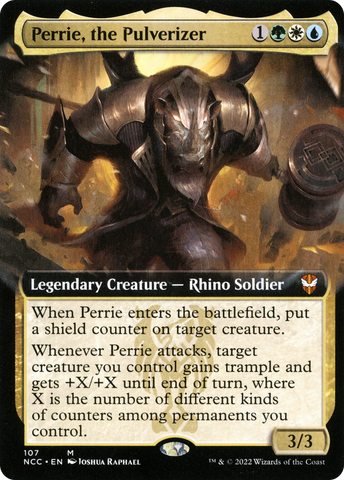 Perrie, the Pulverizer (Extended Art) [Streets of New Capenna Commander]