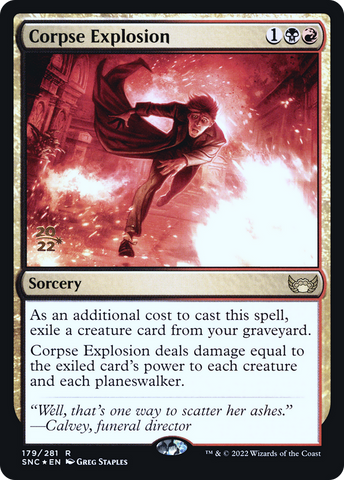 Corpse Explosion [Streets of New Capenna Prerelease Promos]