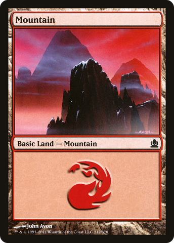 Mountain (312) [Commander 2011]