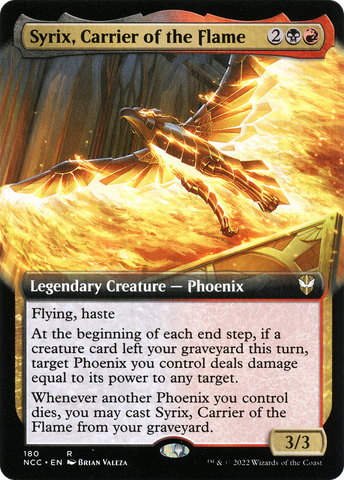 Syrix, Carrier of the Flame (Extended Art) [Streets of New Capenna Commander]