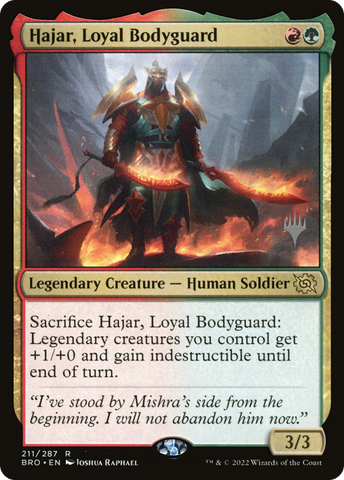 Hajar, Loyal Bodyguard (Promo Pack) [The Brothers' War Promos]