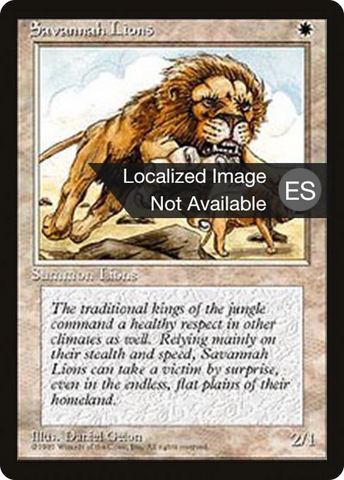 Savannah Lions [Fourth Edition Foreign Black Border]