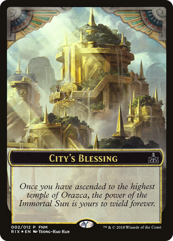 City's Blessing // Elemental Double-sided Token [Friday Night Magic 2018]