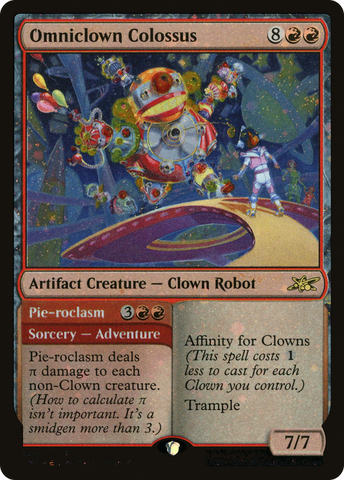 Omniclown Colossus // Pie-roclasm (Galaxy Foil) [Unfinity]