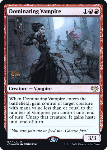 Dominating Vampire [Innistrad: Crimson Vow Prerelease Promos]