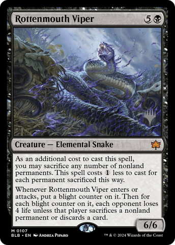 Rottenmouth Viper (Promo Pack) [Bloomburrow Promos]