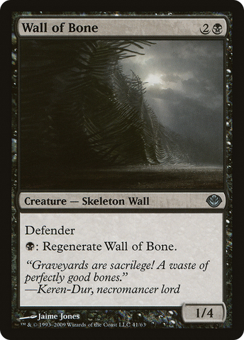 Wall of Bone [Duel Decks: Garruk vs. Liliana]