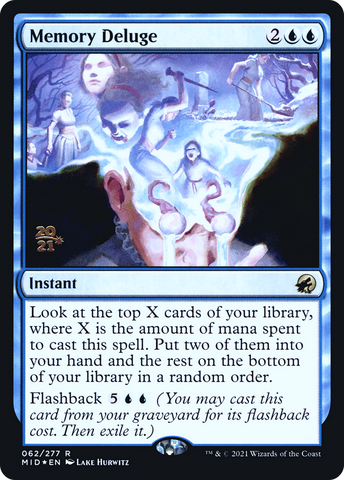 Memory Deluge [Innistrad: Midnight Hunt Prerelease Promos]