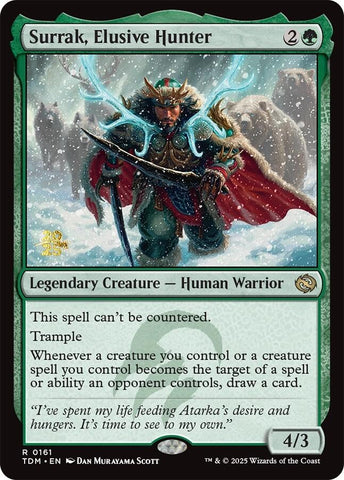 Surrak, Elusive Hunter [Tarkir: Dragonstorm Prerelease Promos]