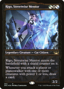 Rigo, Streetwise Mentor (Showcase Golden Age Gilded Foil) [Streets of New Capenna]