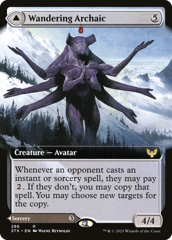 Wandering Archaic // Explore the Vastlands (Extended) [Strixhaven: School of Mages]