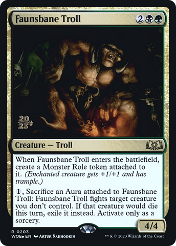 Faunsbane Troll [Wilds of Eldraine Prerelease Promos]