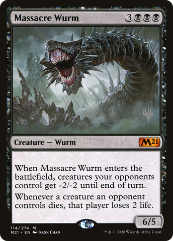 Massacre Wurm (Promo Pack) [Core Set 2021 Promos]