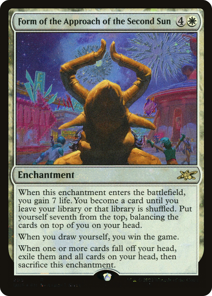 Form of the Approach of the Second Sun (Galaxy Foil) [Unfinity]