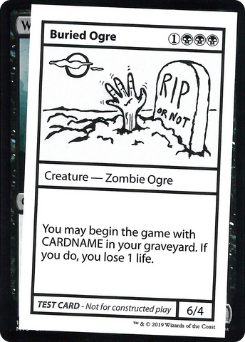 Buried Ogre (2021 Edition) [Mystery Booster Playtest Cards]