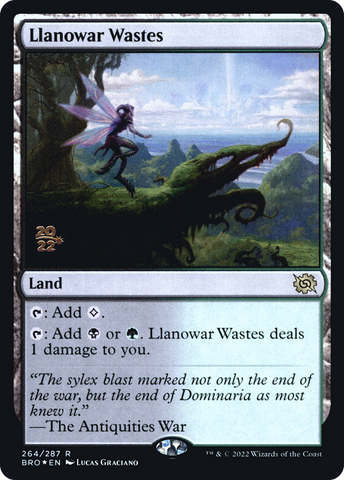 Llanowar Wastes [The Brothers' War: Prerelease Promos]