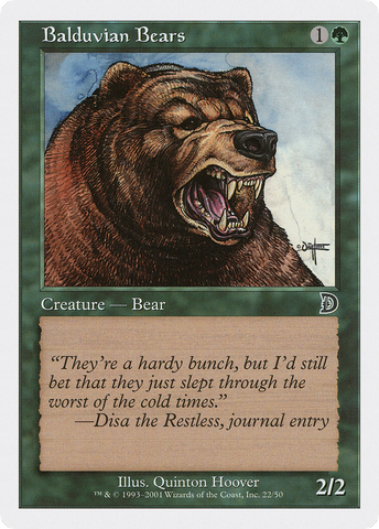 Balduvian Bears [Deckmasters]