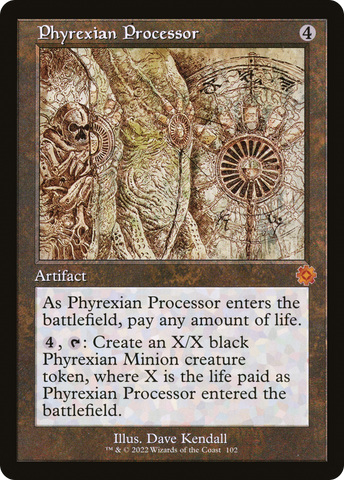 Phyrexian Processor (Retro Schematic) [The Brothers' War Retro Artifacts]