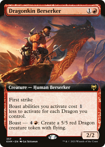 Dragonkin Berserker (Extended Art) [Kaldheim]