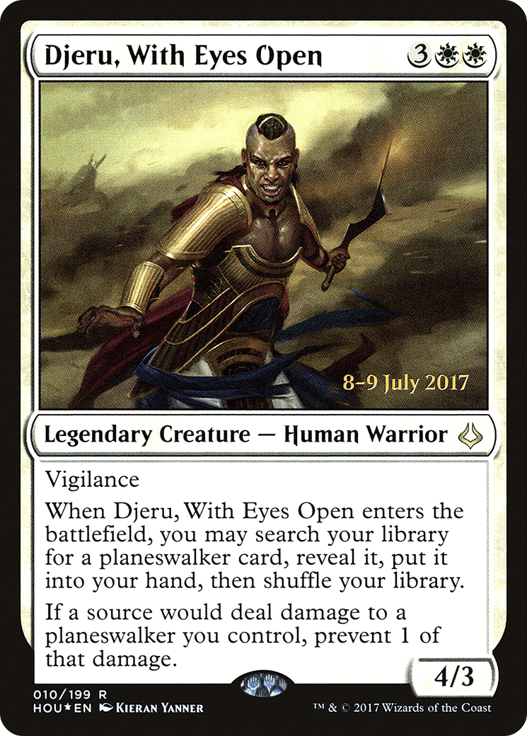Djeru, With Eyes Open  [Hour of Devastation Prerelease Promos]