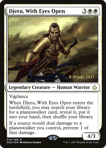 Djeru, With Eyes Open  [Hour of Devastation Prerelease Promos]