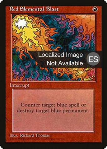 Red Elemental Blast [Fourth Edition Foreign Black Border]