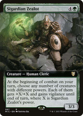 Sigardian Zealot (Extended) [Innistrad: Midnight Hunt Commander]