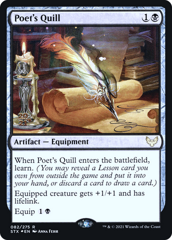 Poet's Quill [Strixhaven: School of Mages Prerelease Promos]