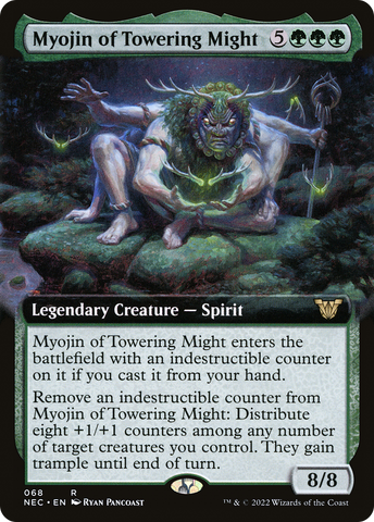 Myojin of Towering Might (Extended) [Kamigawa: Neon Dynasty Commander]