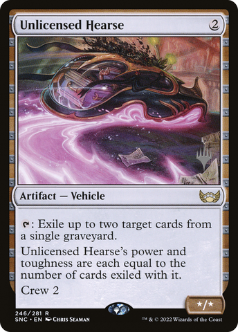 Unlicensed Hearse (Promo Pack) [Streets of New Capenna Promos]