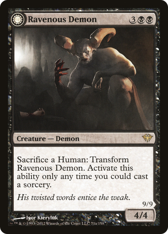 Ravenous Demon // Archdemon of Greed [Dark Ascension]