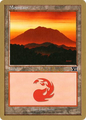 Mountain (kb343) (Kai Budde) [World Championship Decks 1999]