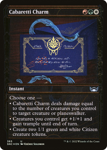 Cabaretti Charm (Showcase Golden Age Gilded Foil) [Streets of New Capenna]