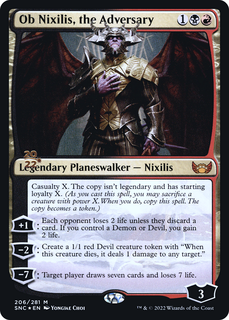 Ob Nixilis, the Adversary [Streets of New Capenna Prerelease Promos]