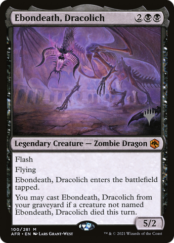 Ebondeath, Dracolich (Promo Pack) [Dungeons & Dragons: Adventures in the Forgotten Realms Promos]