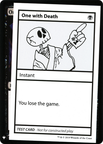 One with Death [Mystery Booster Playtest Cards]