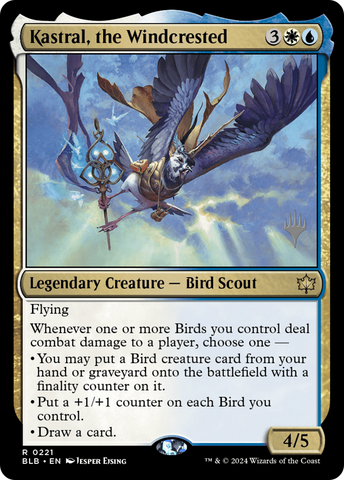 Kastral, the Windcrested (Promo Pack) [Bloomburrow Promos]