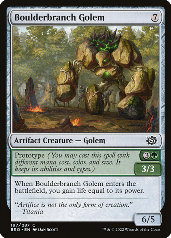 Boulderbranch Golem [The Brothers' War]
